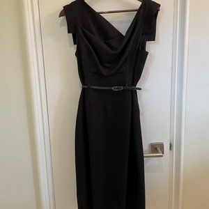 Black Halo Jackie O Belted Dress